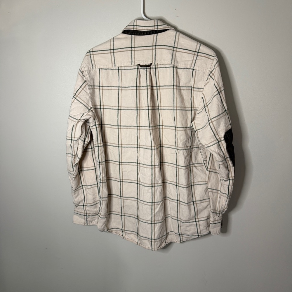 ridgecut toughwear size M flannel shirt elbow patch 100% cotton mens outdoors - Picture 6 of 7